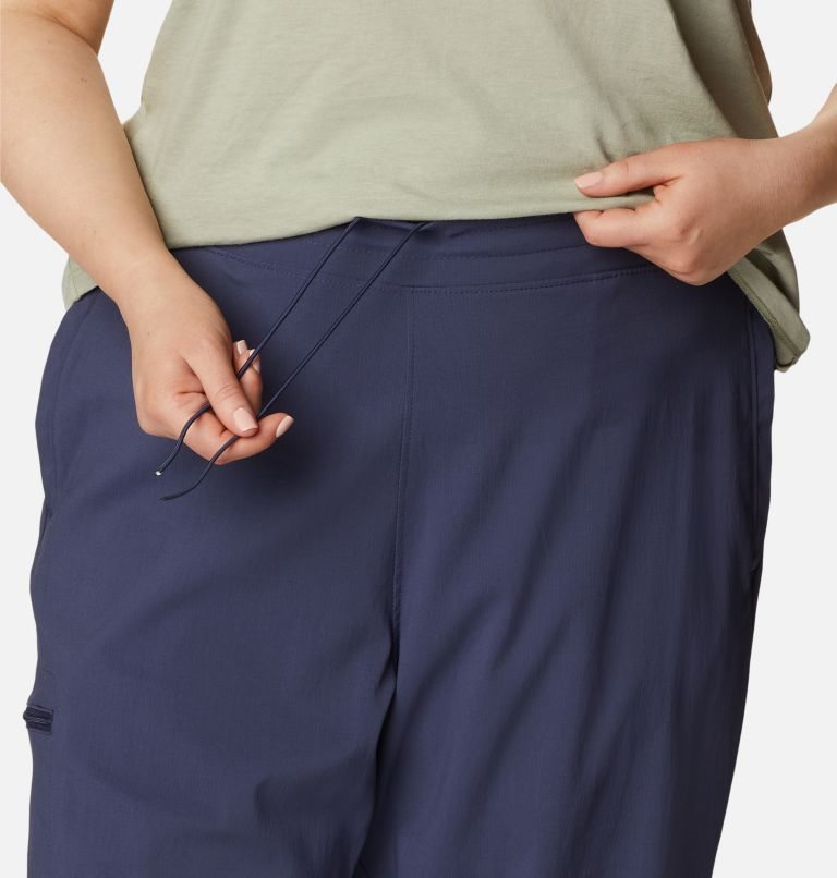 Pantaloni Jogger Columbia On The Go Dama Bleumarin | Plus Size KX081SQM7